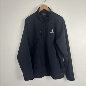 Saints Charles River Soft Shell Jacket Zip up Black Mens Large Black Embroidered